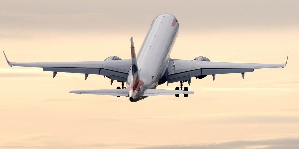 Aeroplane flying in the sky