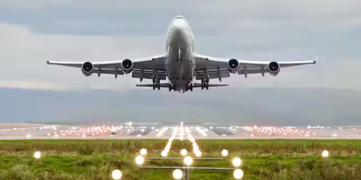 Aeroplane taking off