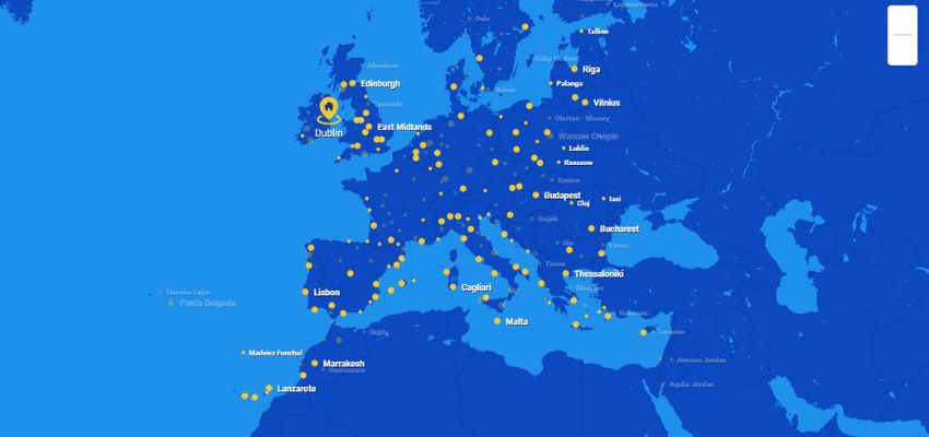 Ryanair Route Map