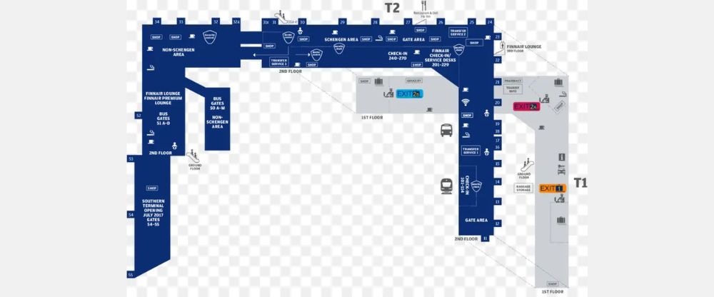 Helsinki Airport Terminal Map