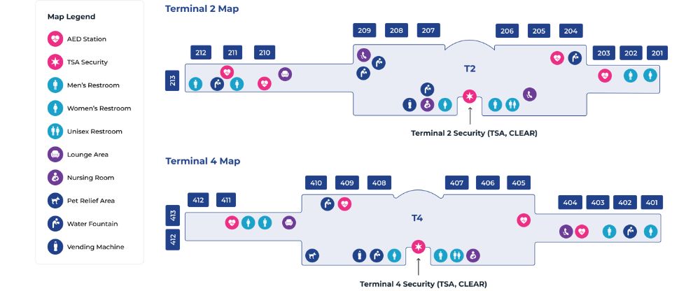 Ontario International Airport Terminal Map