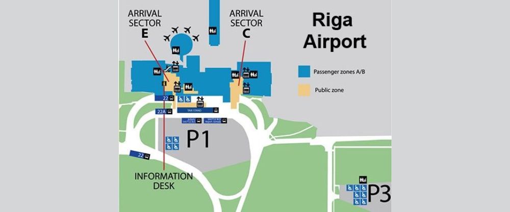 Riga Airport Terminal Map