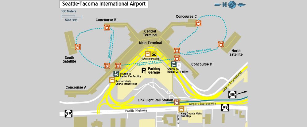 Seattle–Tacoma International Airport Terminal Map